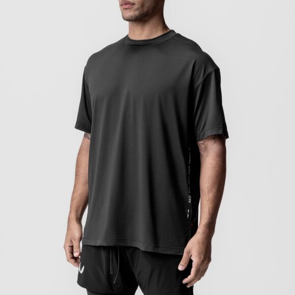 ASRV Space Grey Short Sleeve Aerosilver "OTWR" Oversized Tee - Picture 1 of 5